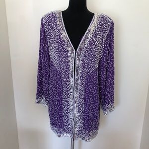 Vintage handmade beaded jacket